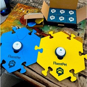 Fluent pet talking buttons.